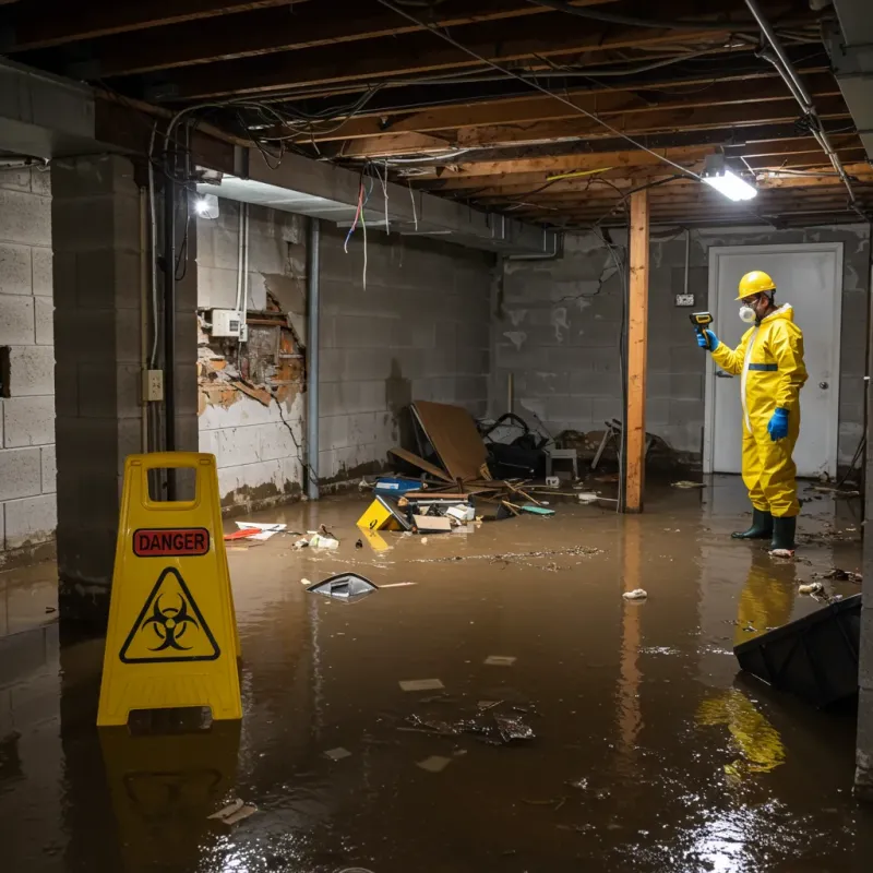 Flooded Basement Electrical Hazard in Ravensdale, WA Property