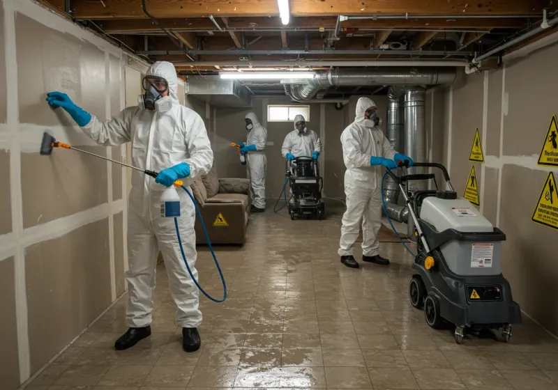Basement Moisture Removal and Structural Drying process in Ravensdale, WA